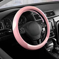 Road Comforts Steering Wheel Cover – Breathable Leather Steering Wheel Cover, Anti-Slip Grip, Universal Fit 14.5” to 15”, Hea