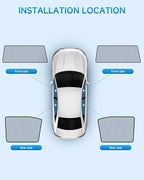 Car Window Shades for Toyota-Highlander(2021-2025),4 Pack Car Window Cover for Baby Sun Shade Blocker Breathable Mesh,Reduce UV Rays & Heat Insulation Privacy Protection for Camping, Travel, Sleep
