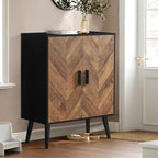 Iwell Storage Cabinet with 2 Shelves & Doors, Sideboard Buffet Cabinet with Storage, Entryway Cabinets, Accent Cabinets for L