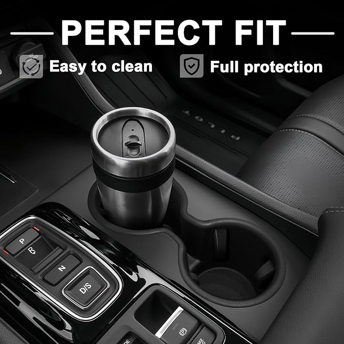 Muslogy Center Console Organizer & Cup Holder Insert & Magnet Armrest Hidden Storage Compartment Compatible with 2023-2026 Honda Pilot/2024-2026 Passport Center Console Inserts Interior 3PCS Set