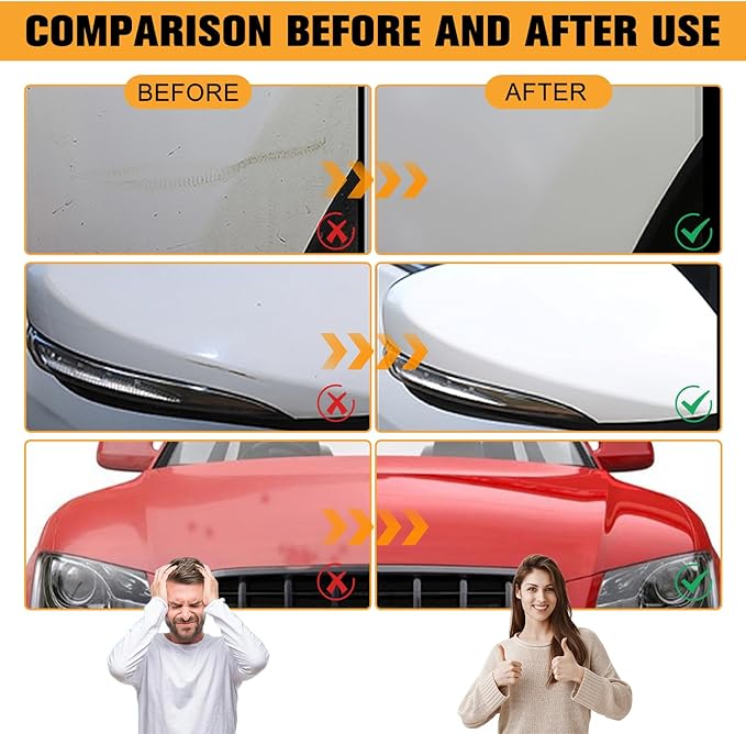 2Pcs Scratch Removal Wax,Scratch Removal Wax for Vehicles,Car Scratch Remover,Scratch Repair for Vehicles,Universal Polishing Compound for Deep Scratches