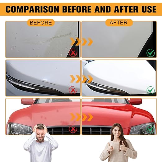2Pcs Car Scratch Remover Wax, Universal Premium Polishing Compound for Deep Scratches, Car Scratch Repair Tool, 4 Fl Oz (120 Ml), with Sponge