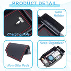PIMCAR Compatible with 2023-2026 Honda Accord LX EX Sport EX-L Sport-L Touring Hybrid Center Console Organizer ABS Plastic Material 11th Gen Accord Armrest Box Insert Tray Pallet Accessories -Red