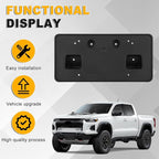 Front License Plate Frame Compatible with Chevy Colorado ZR2 2023 2024 2025, Bumper License Frame Holder Mounting Bracket, Re