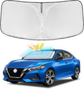 for Nissan Sentra 2020-2025 Windshield Sun Shade - 4 Layers Car Sunshades for Front Windows Shade Cover Custom Fit Sentra Sun Visor 250T Retractable Shade Blocks UV Rays Car Accessories