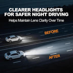 Headlight Restoration Kit Cleaner Restorer: Car Headlamps Oxidized & Yellowed Lens Repair with Protective Coating - Clear Bright Headlights for Trucks Motorcycles
