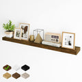 Fun Memories 55 Inch Fireplace Mantel - Long Floating Shelf, Wall Mounted Farmhouse Display with Invisible Heavy Duty Metal B