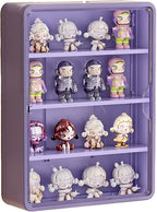 HGYZE Clear Display Case for Figures, 15.75" High, Wall Mounted Shelf with Magnetic Door, Hanging Display Case for Collectibl