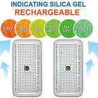 100 Gram 30 Pack Indicating Silica Gel Canister, Gun Safe Dehumidifier (Orange to Green), Reusable Desiccant Canister