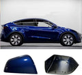 Compatible with Tesla Model Y Side Mirror Cover Replacement 2021 2022 2023 2024, Right Passenger Side Rearview Mirror Cover Cap for Model Y Accessories(blue)