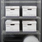 Staples Storage & Filing Box, Heavy-Duty with Handles & Removable Lid, Letter & Legal Size Documents, Stackable, 12-Pack, Whi