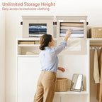 Univivi Storage Bins with Lids, Large Closet Organizers and Storage with Handles & Window, Foldable Fabric Storage Cubes with
