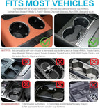 Car Desk for Laptop,360° Rotating Cup Holder Table，Wood Car Tray, Car Table & Car Food Tray，Steering Wheel Tray， Car Accessories for Women & Men. Compatible with Tesla Model Y/3/S, Ford F150& Most