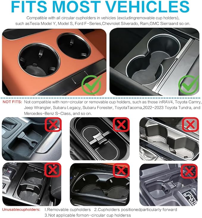 Car Desk for Laptop,360° Rotating Cup Holder Table，Wood Car Tray, Car Table & Car Food Tray，Steering Wheel Tray， Car Accessories for Women & Men. Compatible with Tesla Model Y/3/S, Ford F150& Most