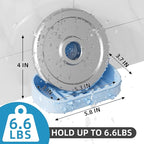 LEVERLOC Soap Dish Holder for Shower Suction Cup Wall Mounted Self Draining NO-Drilling Removable Bar Soap Sponge Holder for 