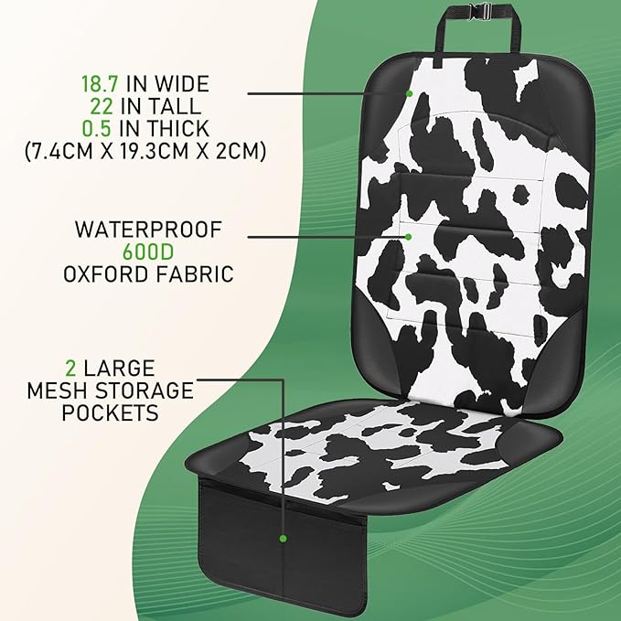 Siivton Car Seat Protector for Child Car Seat,Waterproof Car Seat Cover with Thick Padding, Non-Slip Backing, Protects Fabric