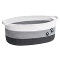 Dog Toy Basket Gift Basket Empty, Woven Storage Baskets for Towels, Cute Dog Storage Bins with Handles, Small Cotton Rope Bas