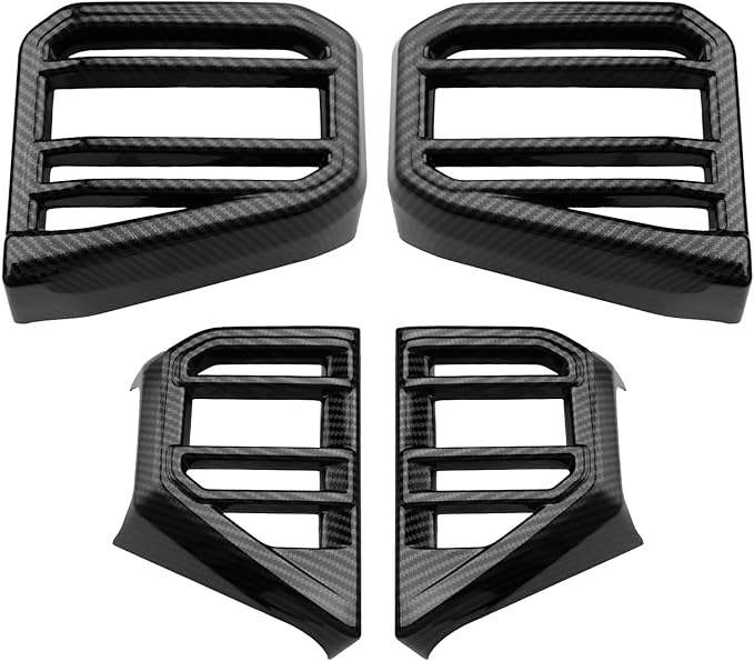 INTGET 4PCS Side Dashboard AC Outlet Covers for 2022-2026 Toyota Tundra Accessories Carbon Fiber Center Console Air Vent Trim Protector for 2023 2024 2025 2026 Toyota Sequoia Accessories