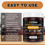 Medium Brown Leather Recoloring Balm, 12oz Leather Color Restorer for Couches, Leather Repair Kit for Furniture, Leather Dye 