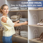 12-Pack 12" Tall Shelf Dividers - Closet Shelf Organizer - Easy to Install - No Tool - White PE Coating Steel