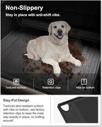 KIWI MASTER Cargo Mat for 2021-2026 Ford Bronco 4-Door, OEM Replacement M2DZ-58047A74-BA, Custom Fit All Weather Rear Cargo Liner, Heavy Duty TPE Tray Trunk Mat, Black