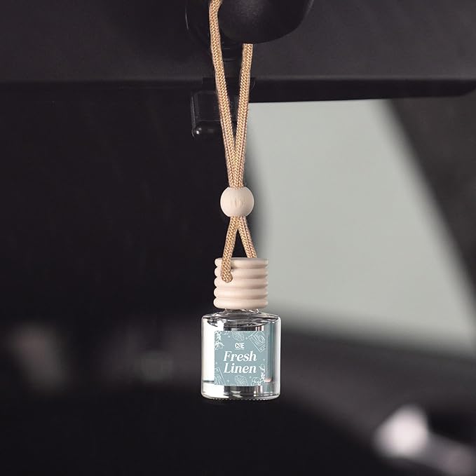 C&E Craft Co Hanging Car Air Freshener Diffuser 2 Pack, Long Lasting Fragrance Oil Car Freshener, Glass Bottle Auto Air Fresh