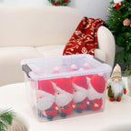 Citylife 32 QT Plastic Storage Bins with Latching Lids Stackable Storage Containers for Organizing Large Clear Storage Box fo