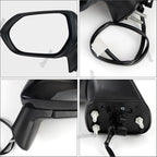 Driver Side Mirror Assembly Compatible with Toyota Corolla 2020-2025 Non-heated Power Adjustable Glass Replace 8794012F80, TO1320391, 8794002916, 8794002928 Black (3Pin Left)
