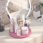 12 Oak Wood Bathroom Tray for Counter, Vanity Tray for Perfume Lotion Candle Makeup Jewelry Sink Soap Holder Turntable