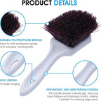 Nanoskin Heavy-Duty Multi-Purpose Brush for Deep Cleaning Carpets, Upholstery & Floor Mats - Durable Polypropylene Bristles, 