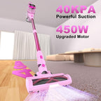 Tikom V500 Cordless Vacuum Cleaner for Home, 40000Pa/450W Stick Vacuum with LED Touch Screen, Charging Wall Dock, Anti-Tangle