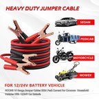 NOONE Jumper Cables for Car Battery, Heavy Duty Automotive Booster Cables for Jump Starting Dead or Weak Batteries (10-Feet (10-Gauge)
