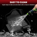LASFIT Floor Mats for Chevy Silverado/GMC Sierra Extended Cab 1500 2500/2500HD 1999-2007, 3500HD 2001-2007(2007 Fit Classic Body Only), All Weather TPE Custom Fit Floor Mats for Cars, 1st & 2nd Row