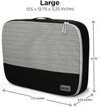 Dot&Dot Large Packing Cubes for Travel - Durable Mesh & Honeycomb Fabric Suitcase Organizer with Zipper Closure, Lightweight 