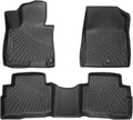 Powerty Floor Mats for 2023-2025 2026 Kia Sportage Hybrid Accessories All Weather Floor Liner 3D TPE 1st & 2nd Row Floor Mat Heavy-Duty Floor Liners