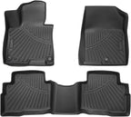Powerty Floor Mats for 2023-2025 2026 Kia Sportage Hybrid Accessories All Weather Floor Liner 3D TPE 1st & 2nd Row Floor Mat Heavy-Duty Floor Liners