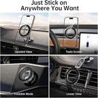 SYNCWIRE Fits MagSafe Car Mount, [All-Metal] Magnetic Phone Holder for Car, [Flexible Three-axis] 360° Rotation Magnetic Car Mount Strong Magnets Car Phone Holder for iPhone 17 16 15 14 Pro Max