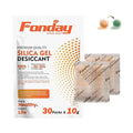 10g x 30 packs Fonday Rechargeable Silica Gel Desiccant Packets Fast Reactivate Desiccant Bags Moisture Indicating Orange to