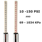 150 Psi Professional Semi Truck Tire Pressure Gauge and Dually Truck Air Gauges. for RV Tire Pressure, Cars, and Drivers with Bad Knees. Dual Head Chuck and Heavy Duty Design. 5 Gauges