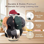 Keebofly Rotating Free Standing Hat Rack & Organizer Stand, 3-Tier Merchandise Display & Tabletop Baseball Cap Organizer Hold