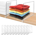 Acrylic Shelf Dividers for Closet Organization 10PCS Closet Shelf Divider Closet Dividers for Shelves Shelf Organizer for Clo