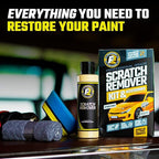 ExoForma Car Scratch Remover Kit for Scratches & Swirls - Paint Correction System with Drill Attachment, Polishing Pad & Microfiber Towel - Restores Color, Gloss, and Shine - for All Paint Finishes