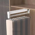 Pull-out clothes rail, Extendable Pull Out Closet Rod, Wardrobe Hanger with Sliding Rail, Wardrobe pull out clothes hanger, B