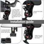 Suitable for PRUVEEO Dash Cam Mount, Aluminum Rearview Mirror Mounting Bracket Kit, Compatible with PRUVEEO D30 Dash Cam D30