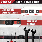 AMM 8PCS Magnetic Tool Holder Strip, 12" Heavy Duty Tool Organizer Magnetic Strip with Mounting Screws, Tool Magnet Bar for T