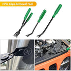 GOOACC 200Pcs Trim Removal Tool, Auto Push Pin Bumper Retainer Clip Set Fastener Terminal Remover Tool Adhesive Cable Clips R