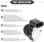 4 Pcs PDC Reverse Parking Assist Sensor Compatible for Dodge Durango 2018-2023 for Jeep Cherokee 2014-2018, Durable ABS Plastic Black Front Rear Bumper Parking Assist Sensor