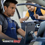 Mob Armor MobNetic Maxx - USA Assembled Magnetic Phone Holder for Car, Magnetic Car Phone Mount, 90-Degree Tilt, 360-Degree Rotation, Aluminum Metal, Compatible with iPhone & Android - Bronze