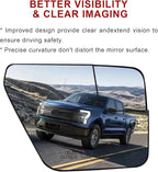Passenger Side Mirror Replacement for Ford F150 2022 2023, Right Exterior Side Rearview Mirrors Glass, with Backing Plate, Po