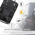 2PCS Car Backseat Organizer, Oxford Car Back Seat Protecter Kick Mat with Touch Screen Tablet Holder, Waterproof Automotive Seatback Storage Bag with Multi Functional Pockets (Regular Style)